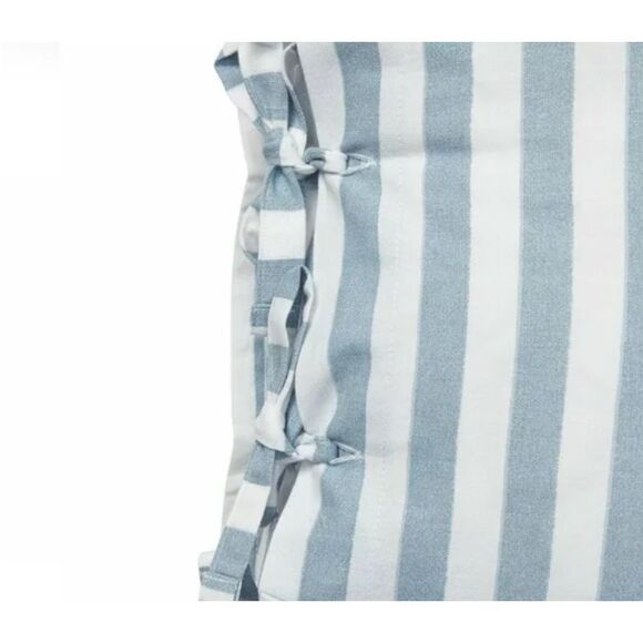 Ralph Lauren Willa chambray white striped and floral print pillowcase - Picture 6 of 11